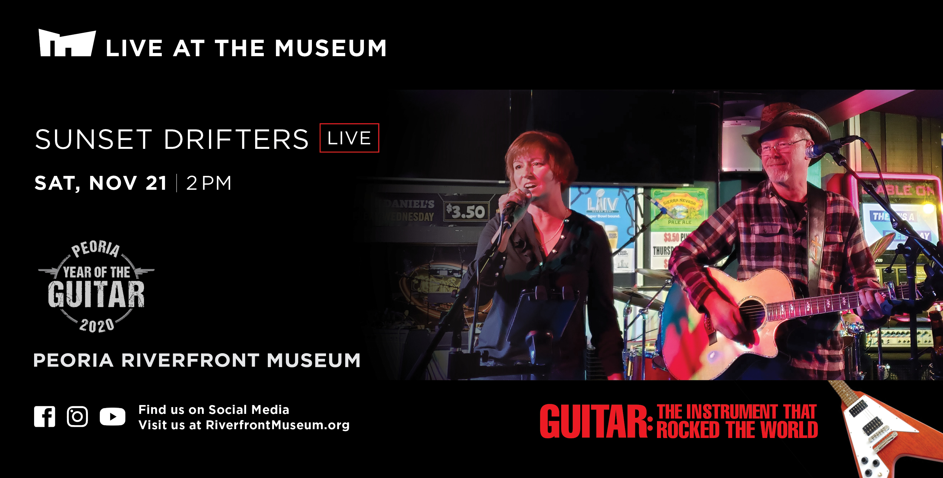 Exhibit Guitar Programs Sunset Drifters
