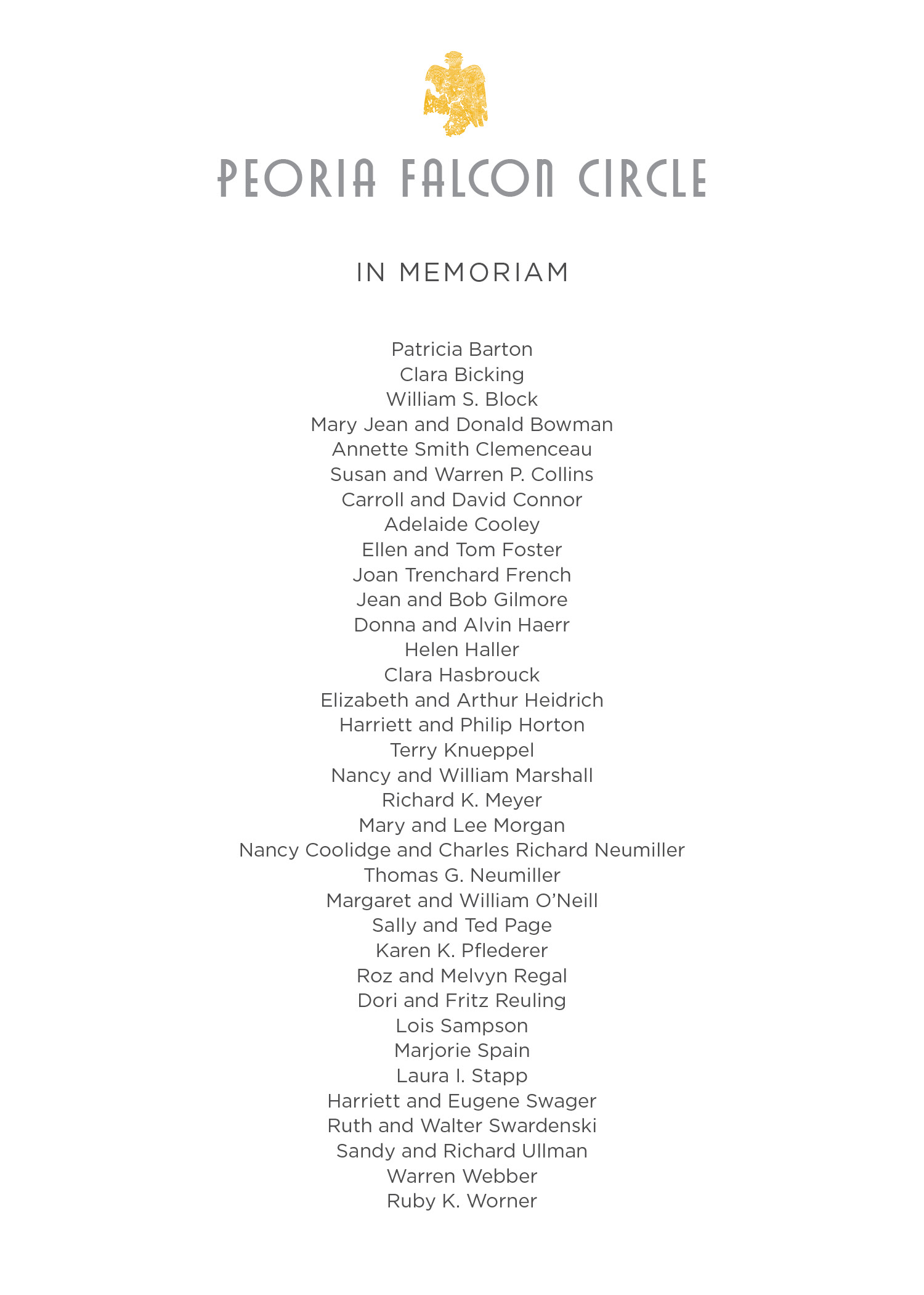 Falcon Circle Program Names 252