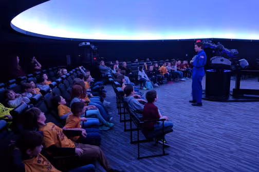 Planetarium Show Poster: Dawn of the Space Age