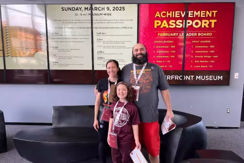  Peoria Riverfront Museum Achievement Passport 2025 winners, the Jackson family