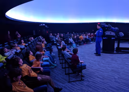 Planetarium Show Poster: Dawn of the Space Age