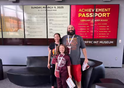  Peoria Riverfront Museum Achievement Passport 2025 winners, the Jackson family