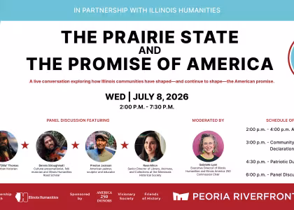 The Prairie State and The Promise of America banner